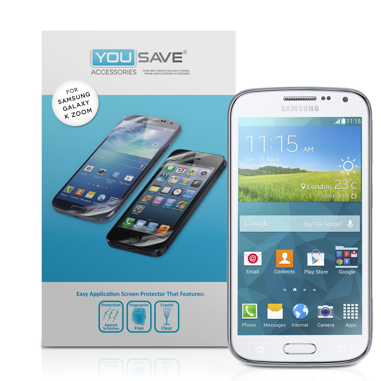 YouSave Accessories Samsung Galaxy Z Koom Screen Protectors x3