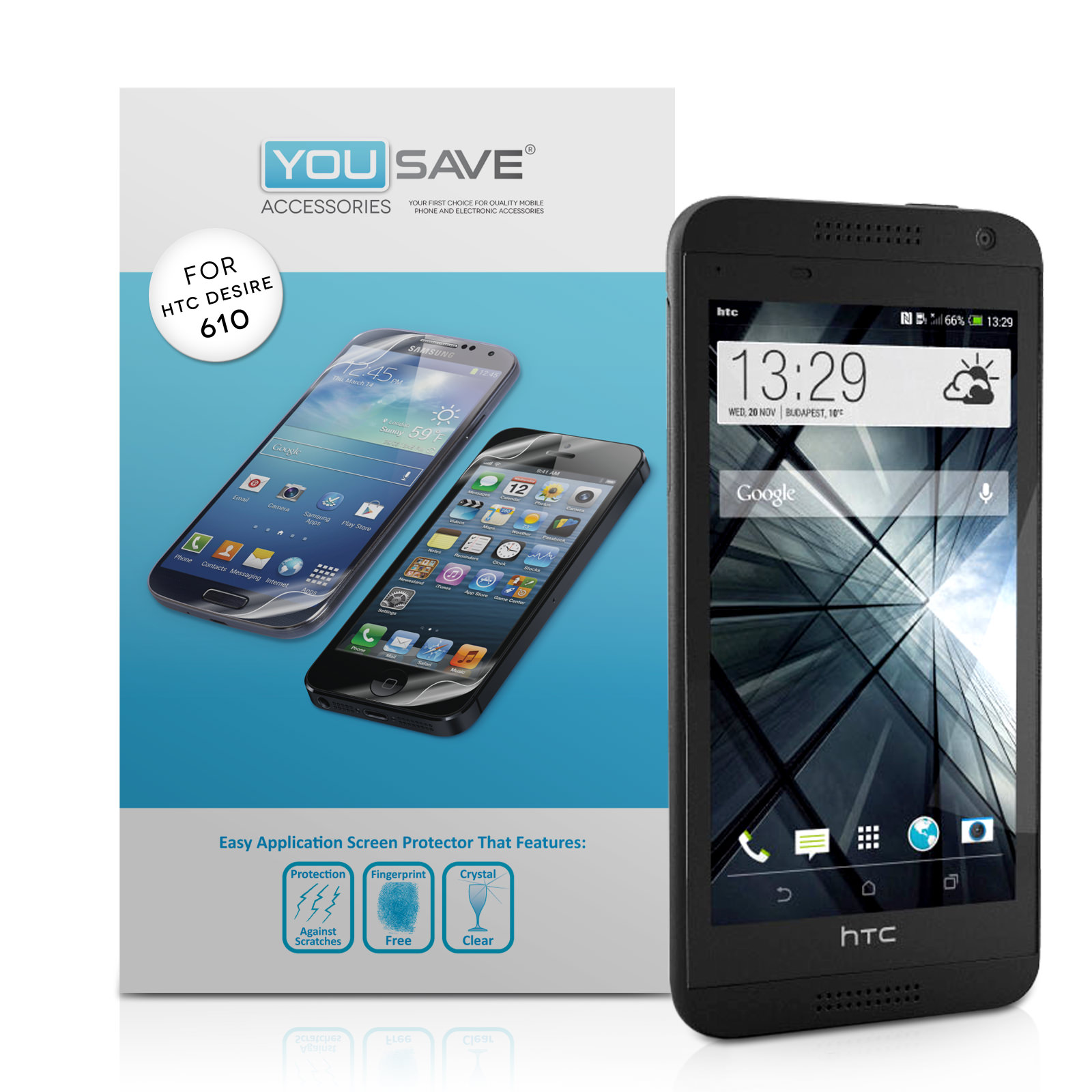YouSave Accessories HTC Desire 610 Screen Protectors x5