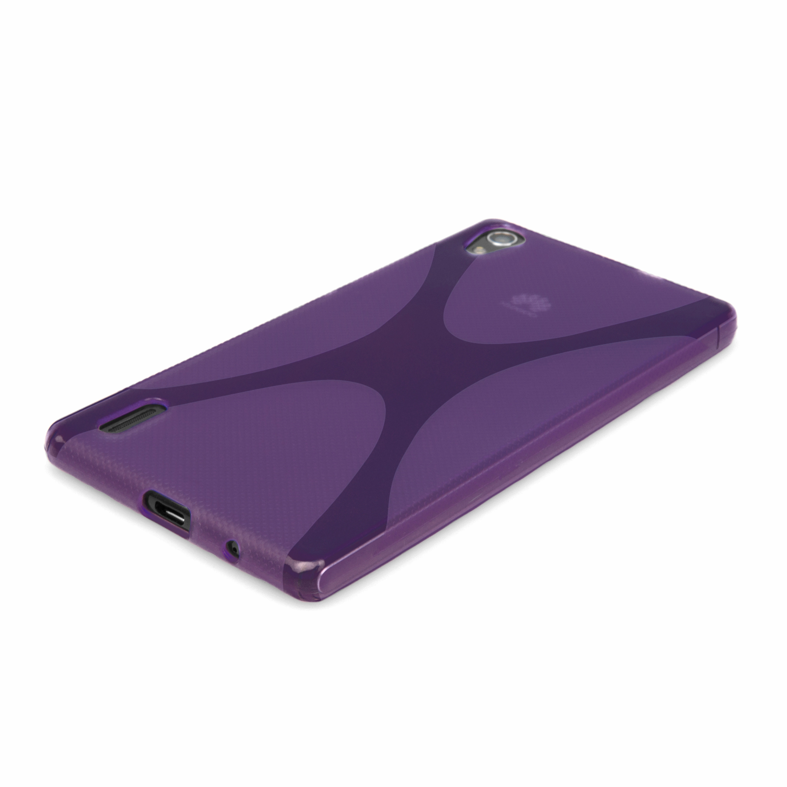YouSave Accessories Huawei Ascend P7 Silicone Gel X-Line Case - Purple