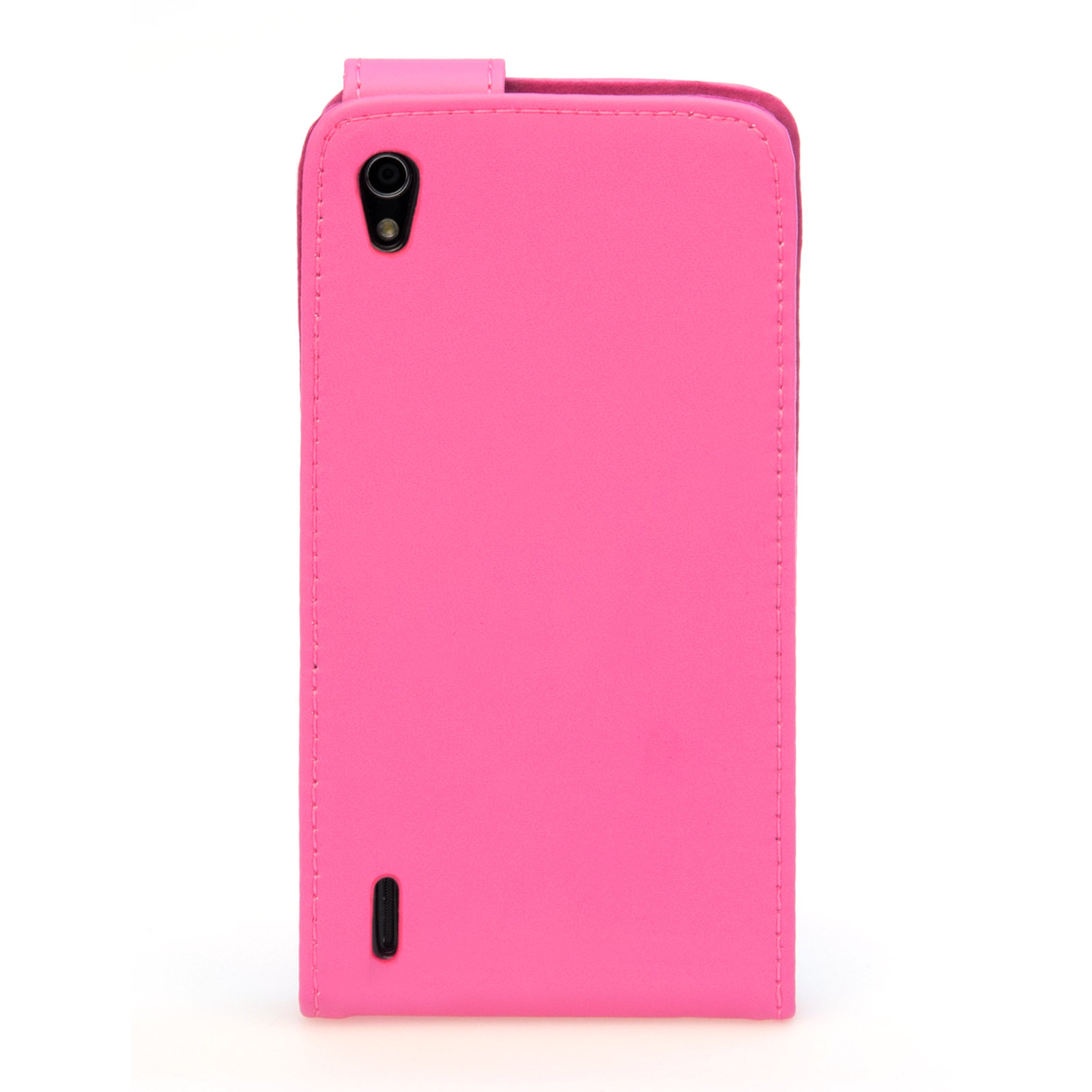 YouSave Huawei Ascend P7 Leather-Effect Flip Case - Hot Pink
