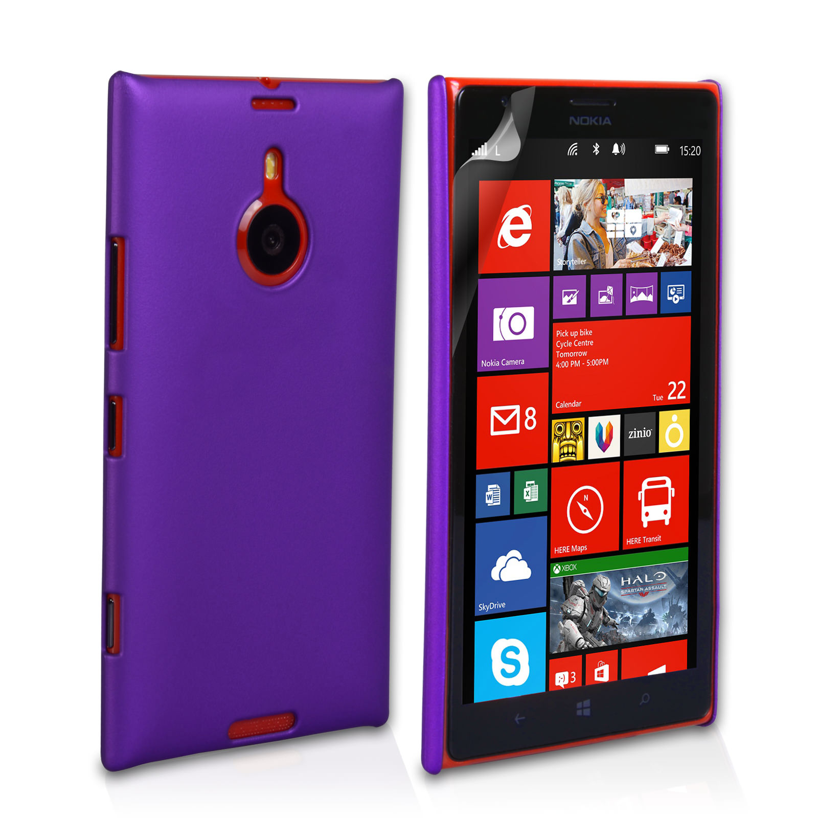 YouSave Accessories Nokia Lumia 1520 Hard Hybrid Case - Purple