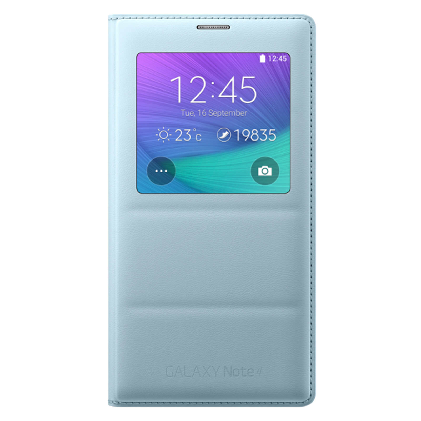 Samsung Galaxy Note 4 S View Cover – Mint Blue