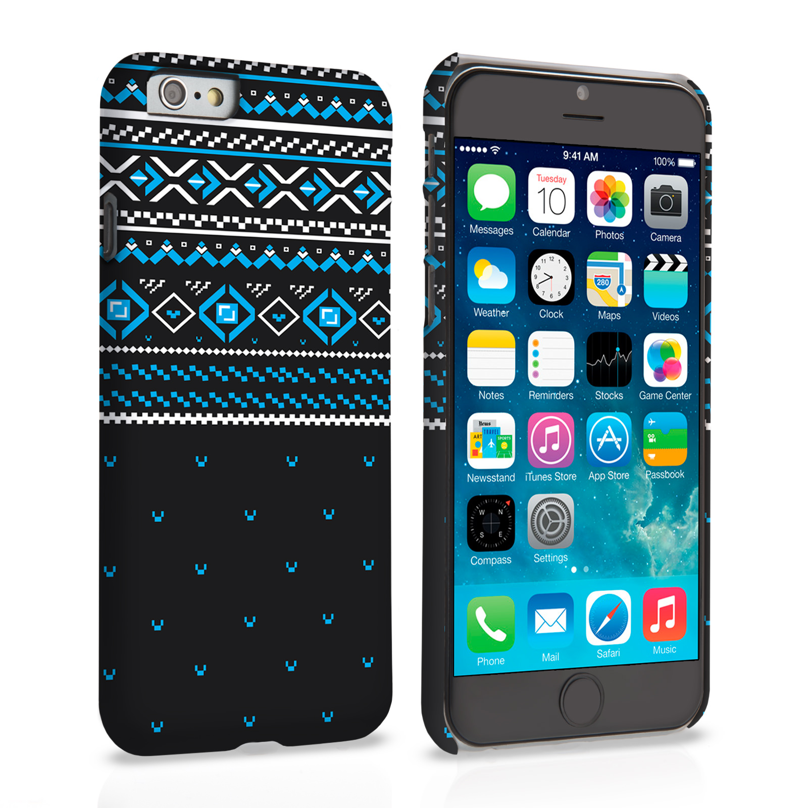 Caseflex iPhone 6 and 6s Case Fair Isle Jumper Case - Blue