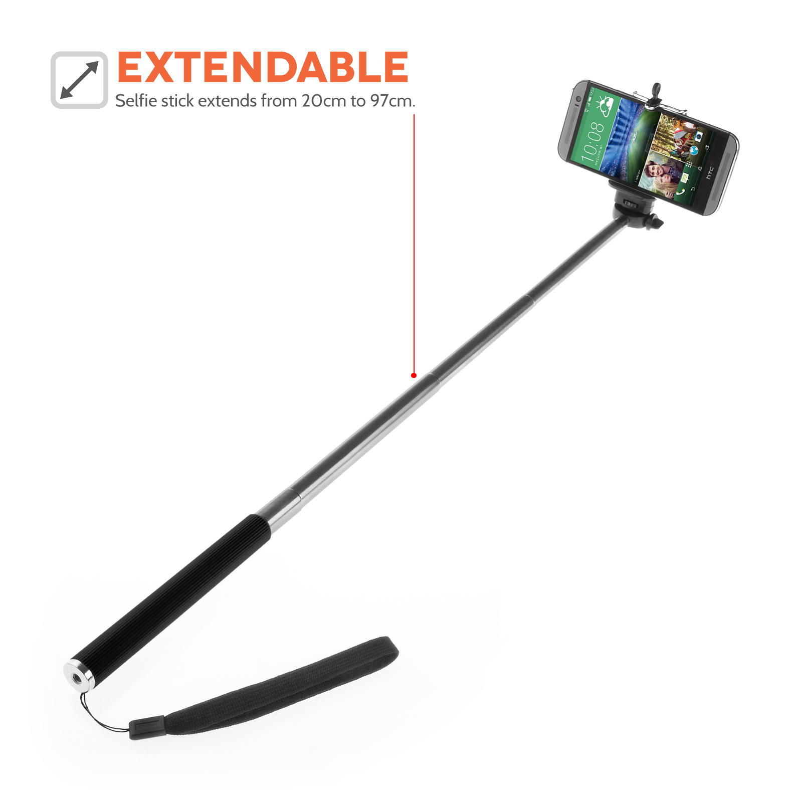 YouSave Selfie Stick for Mobile Phones with Bluetooth Remote