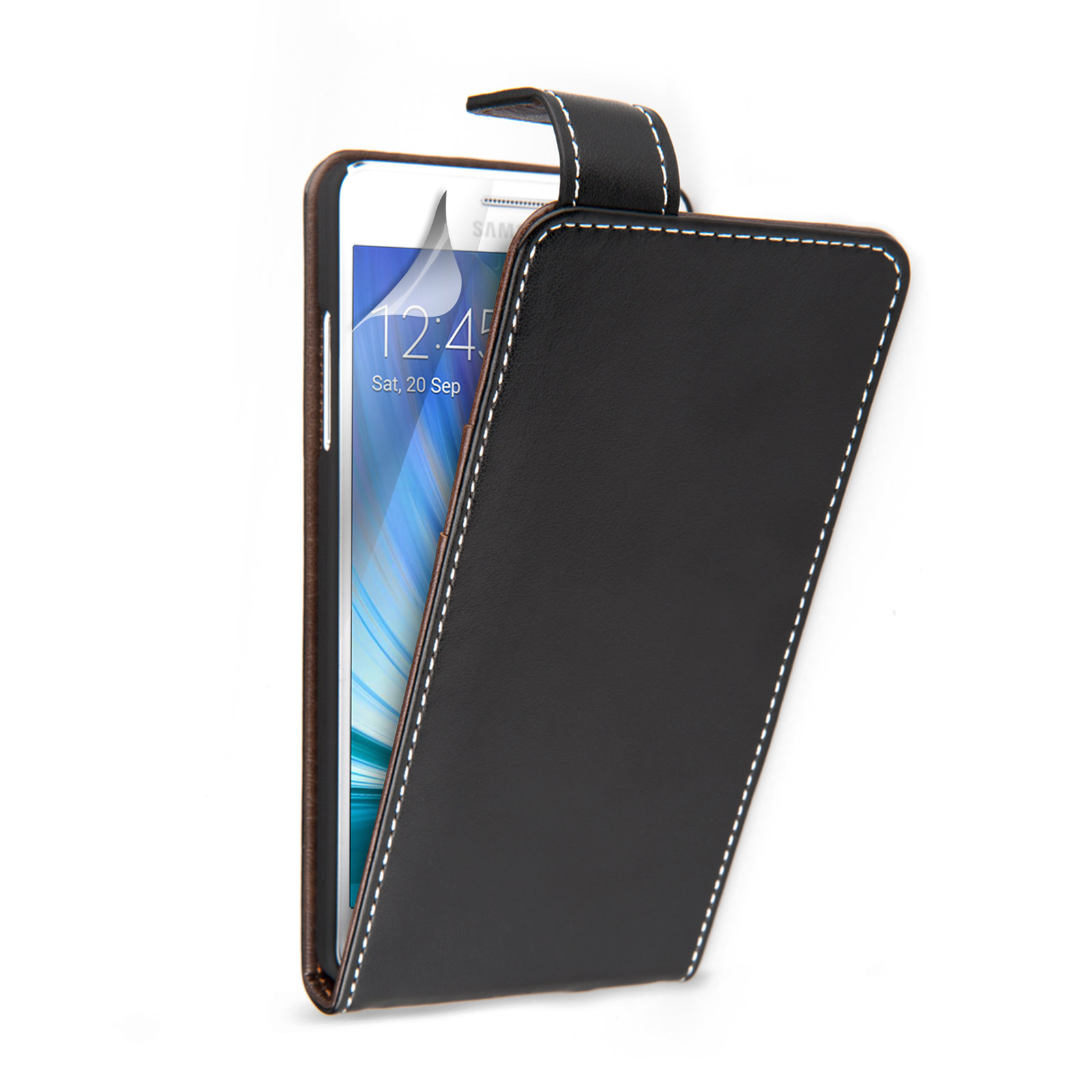 YouSave Samsung Galaxy A5 Leather-Effect Flip Case with Slots – Black