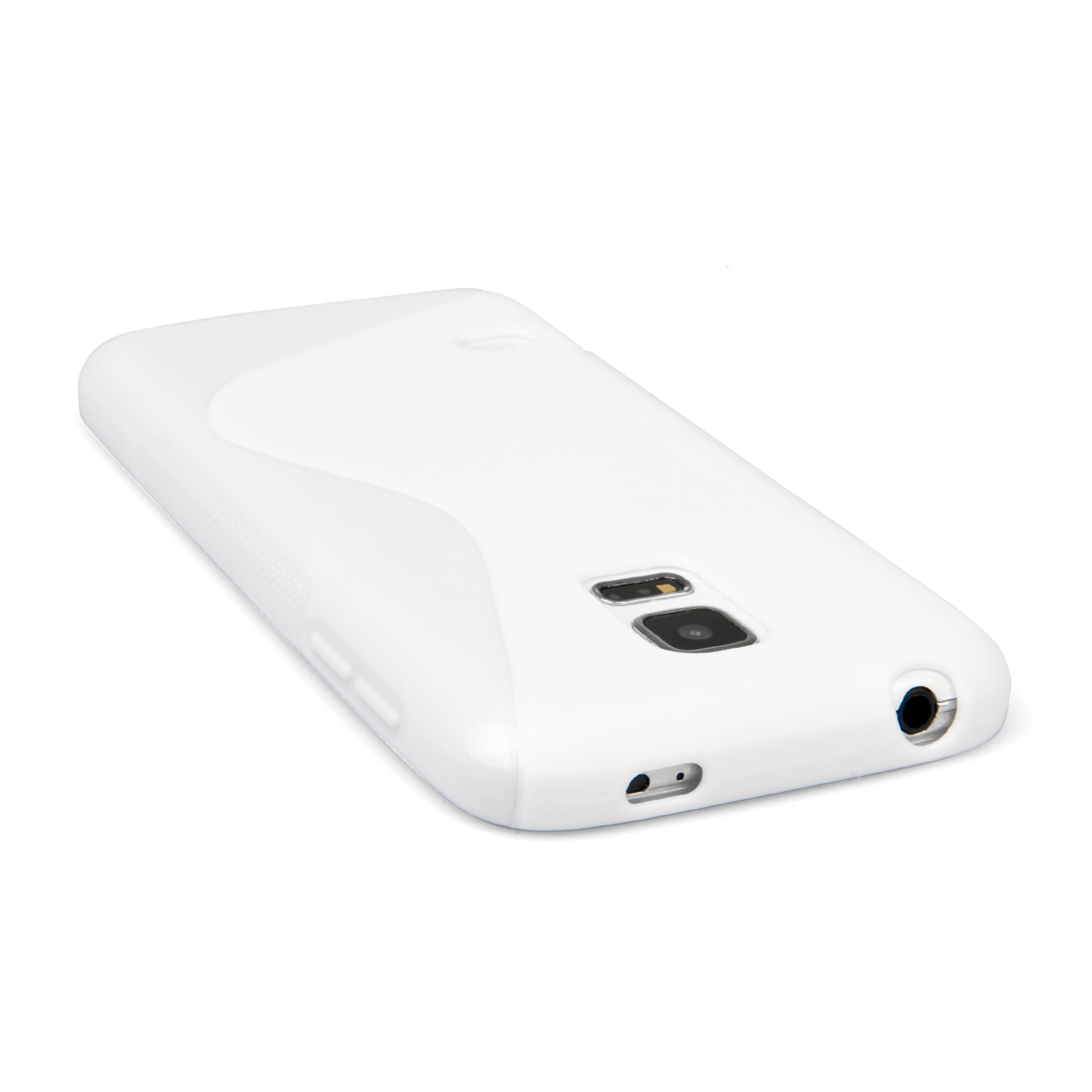 Caseflex Samsung Galaxy S5 Mini Silicone Gel S-Line Case - White