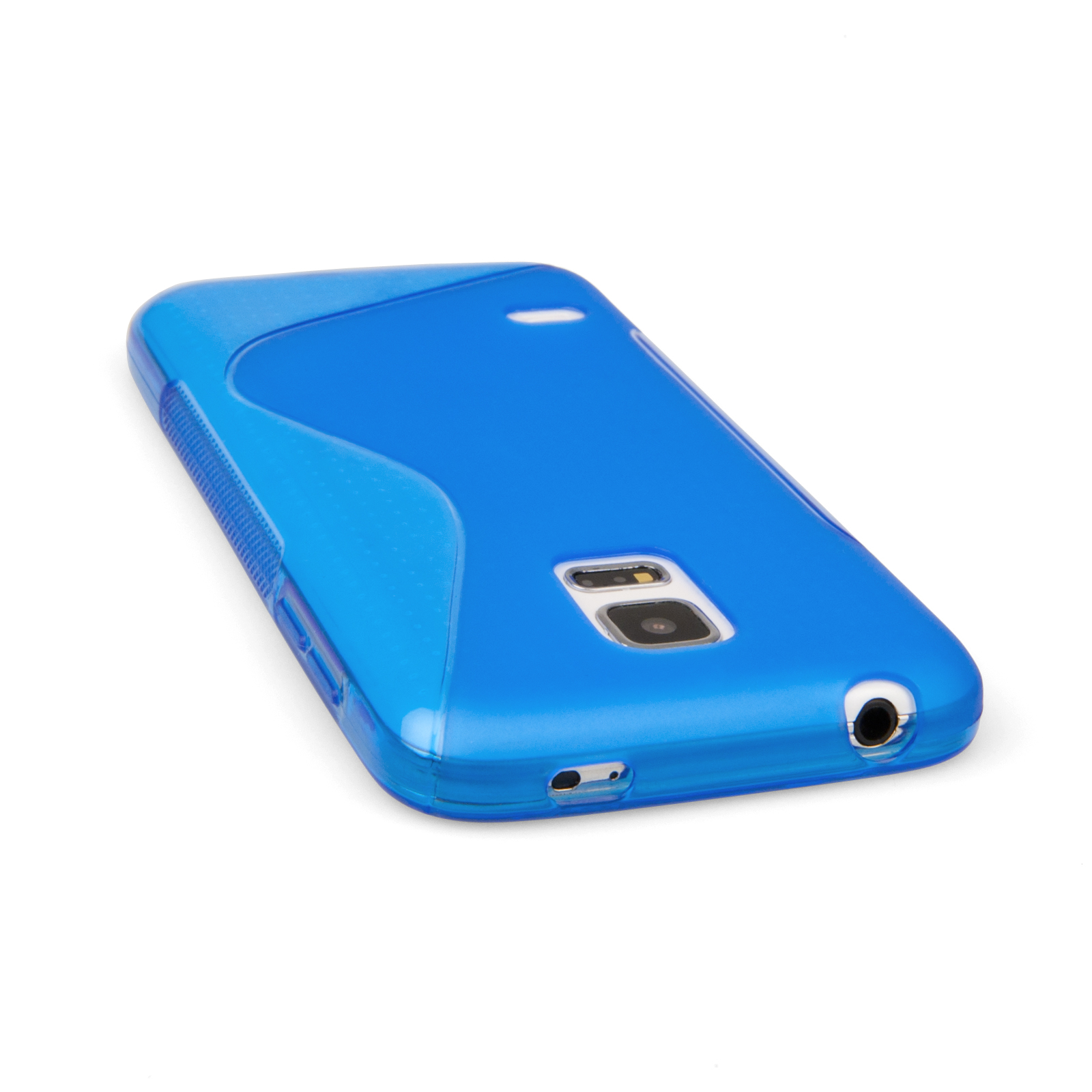 Caseflex Samsung Galaxy S5 Mini Silicone Gel S-Line Case - Blue