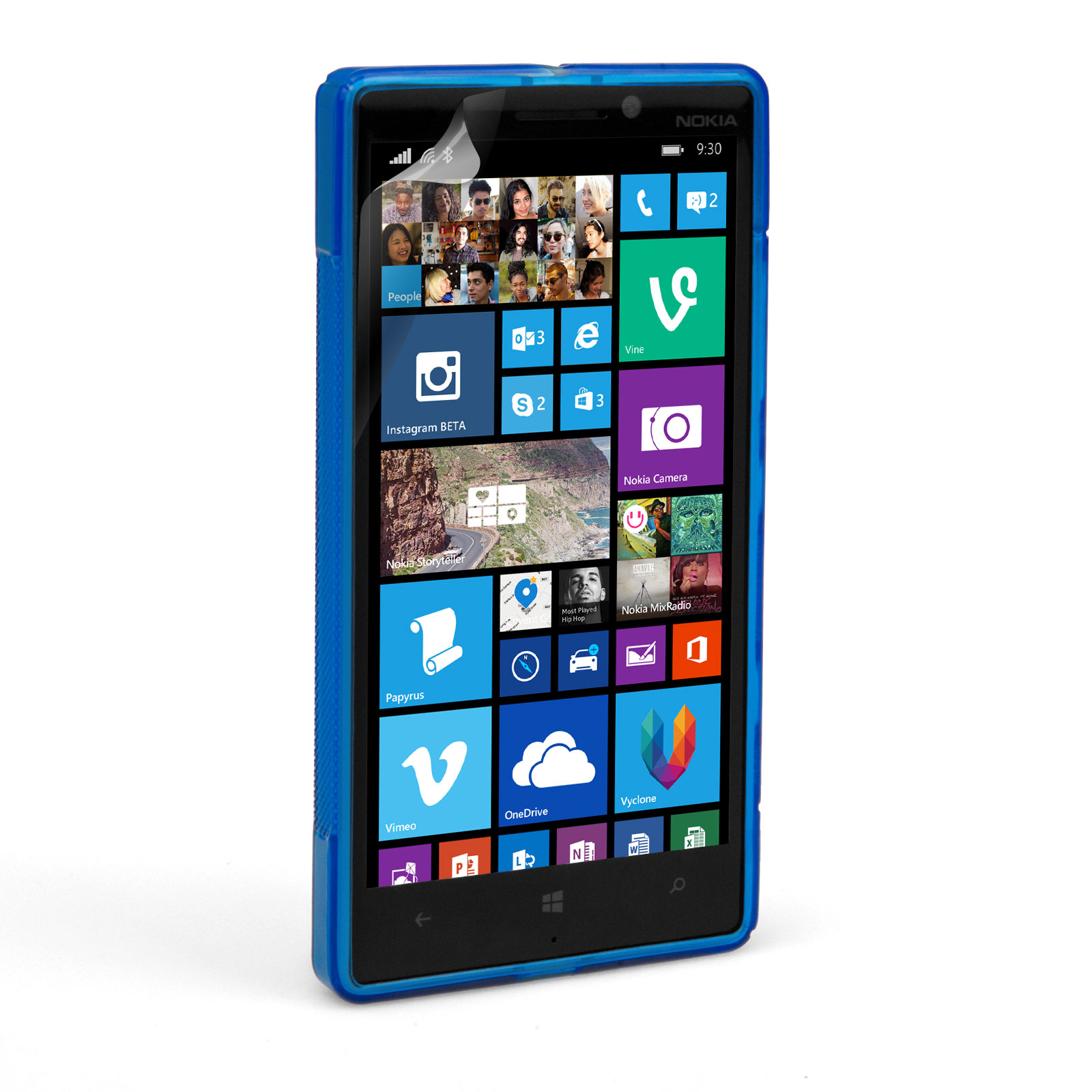 Caseflex Nokia Lumia 930 Silicone Gel S-Line Case - Blue