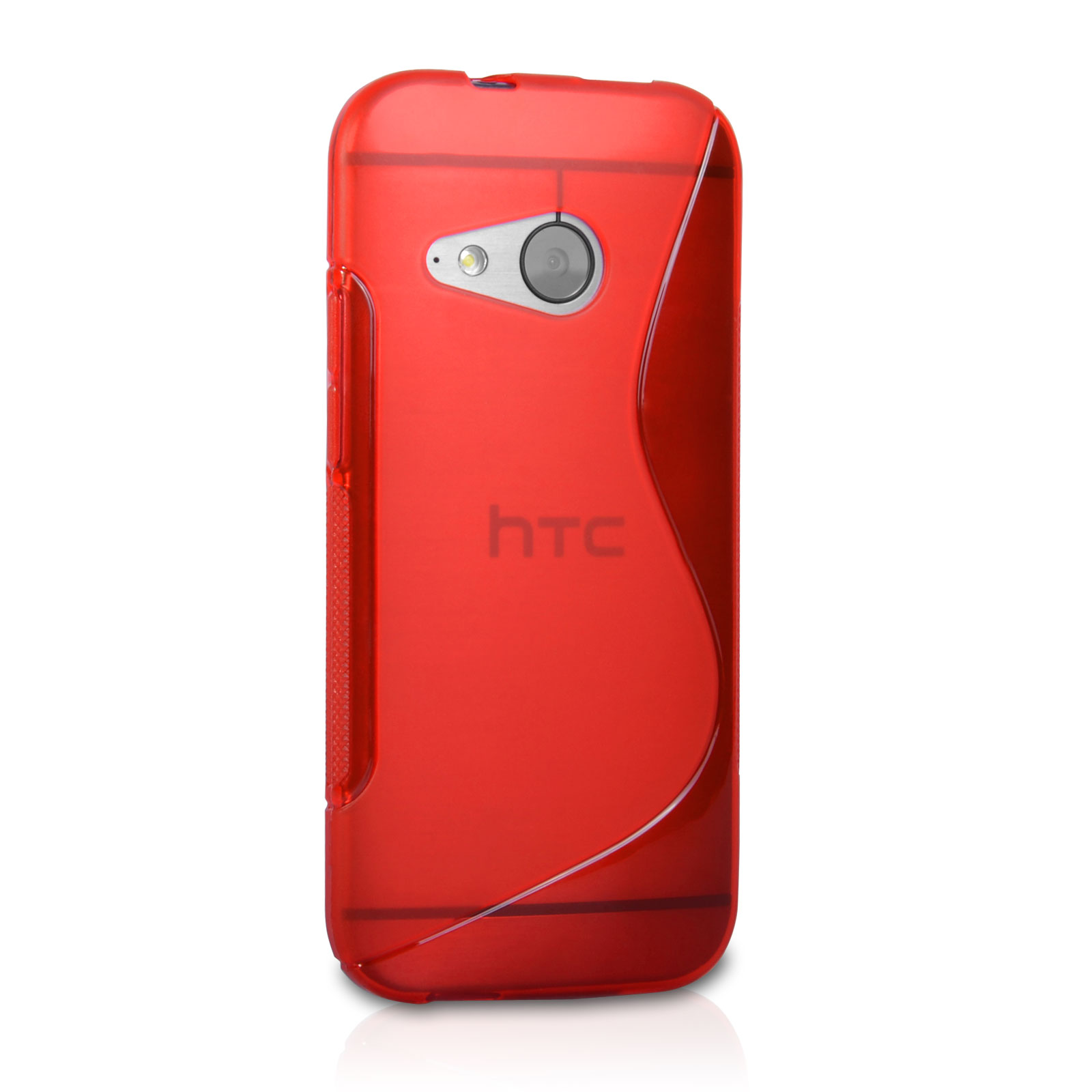 Caseflex HTC One Mini 2 Silicone Gel S-Line Case - Red