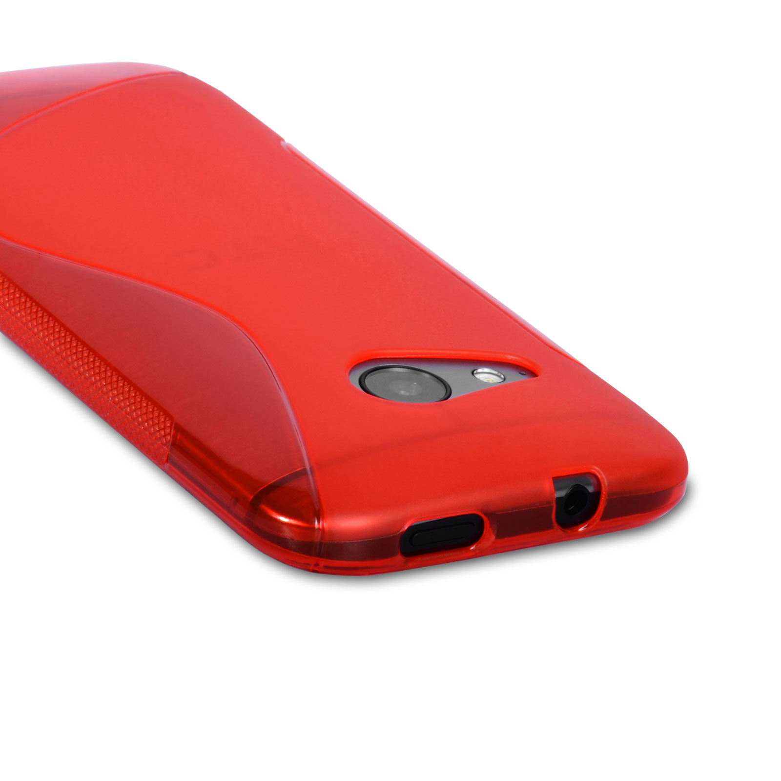 Caseflex HTC One Mini 2 Silicone Gel S-Line Case - Red