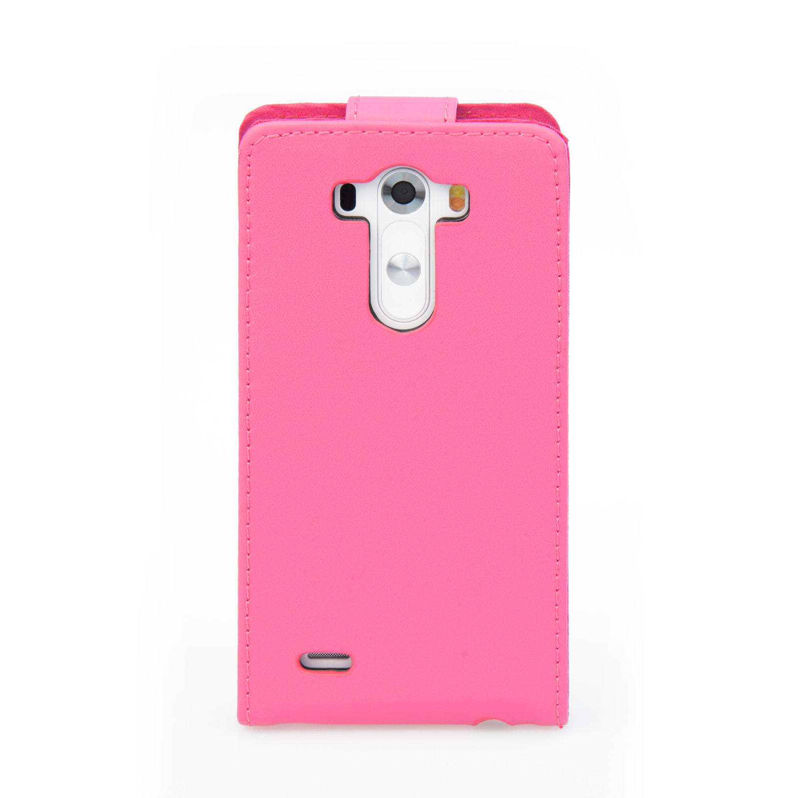YouSave Accessories LG G3 Leather-Effect Flip Case - Hot Pink