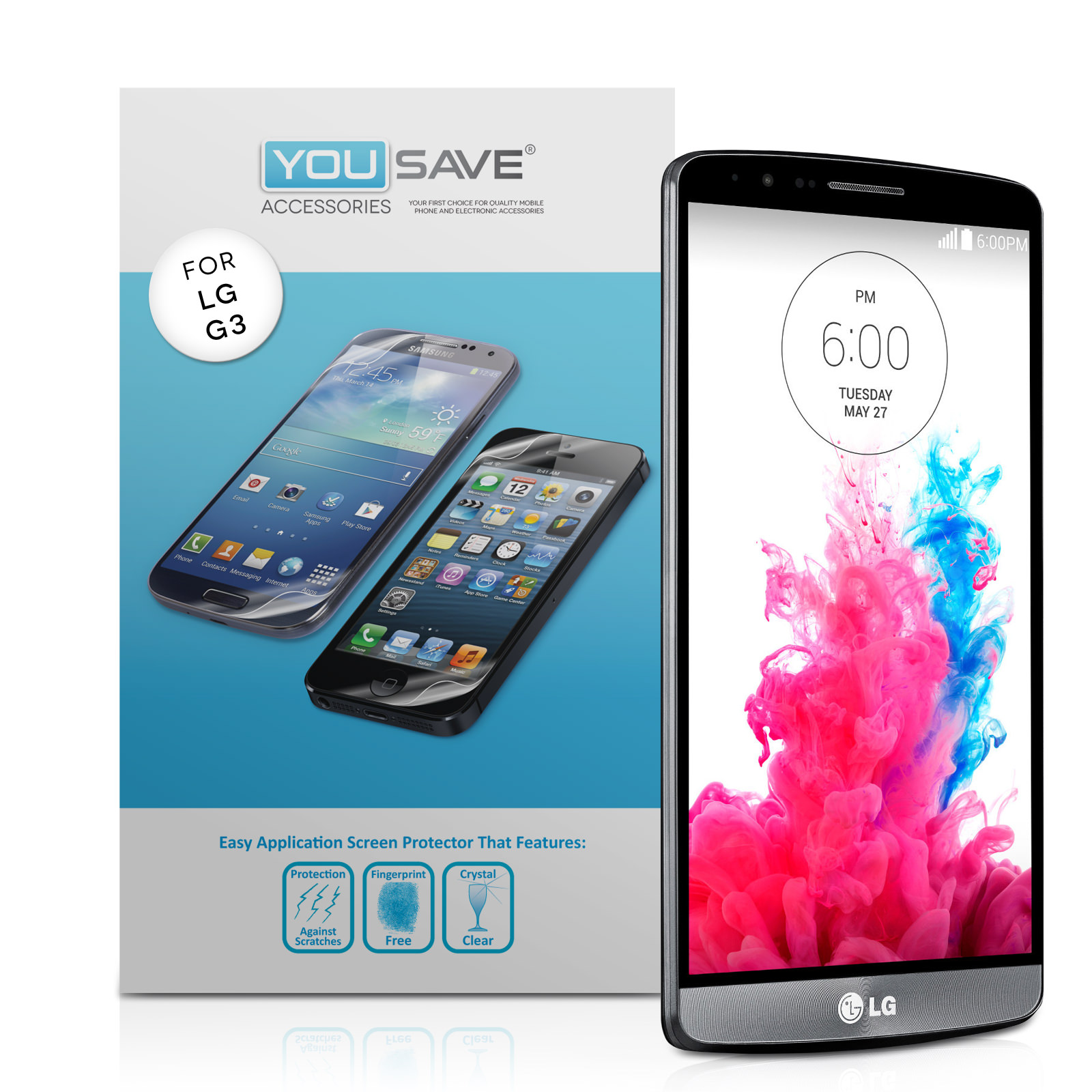 YouSave Accessories LG G3 Screen Protectors x3