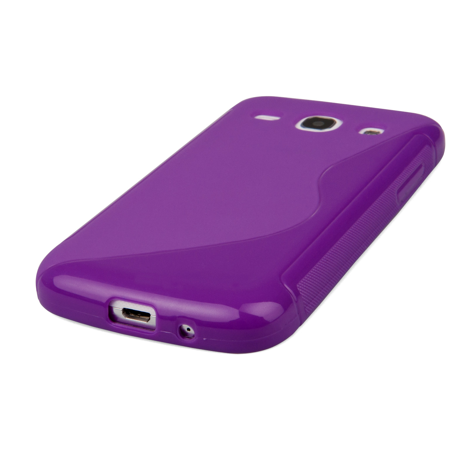 Caseflex Samsung Galaxy Core Plus Silicone Gel S-Line Case - Purple