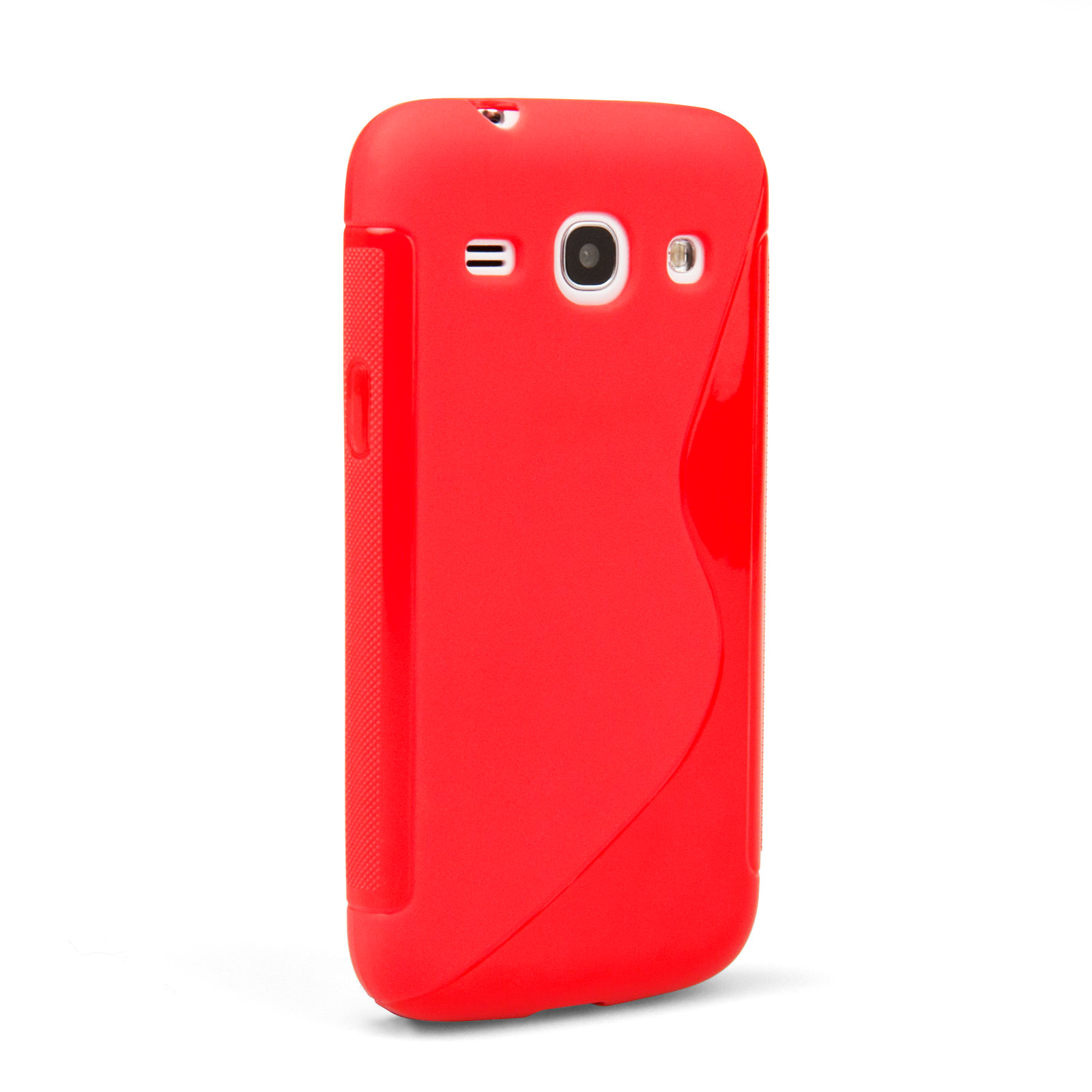 Caseflex Samsung Galaxy Core Plus Silicone Gel S-Line Case - Red