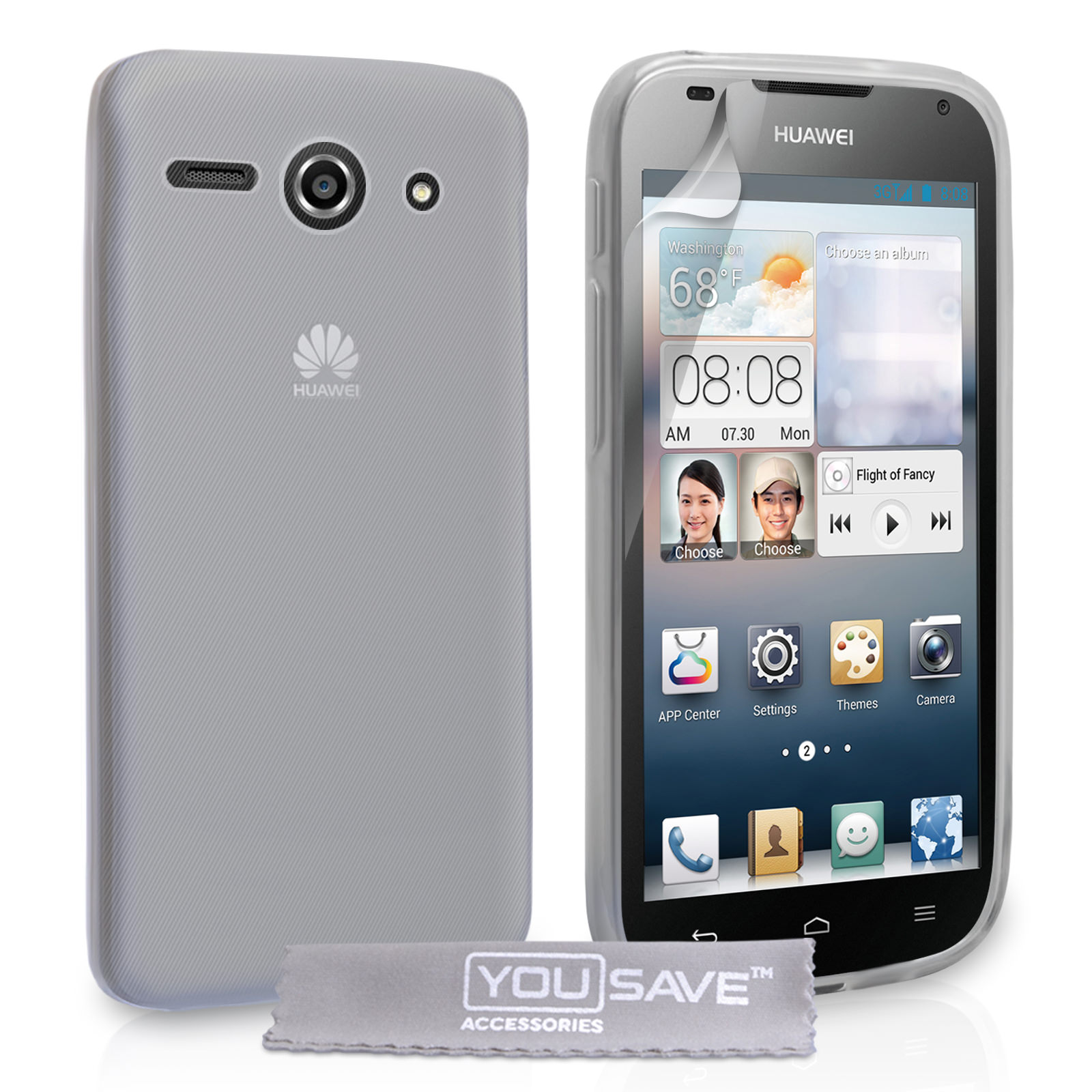 YouSave Accessories Huawei Ascend Y530 Silicone Gel Case - Clear