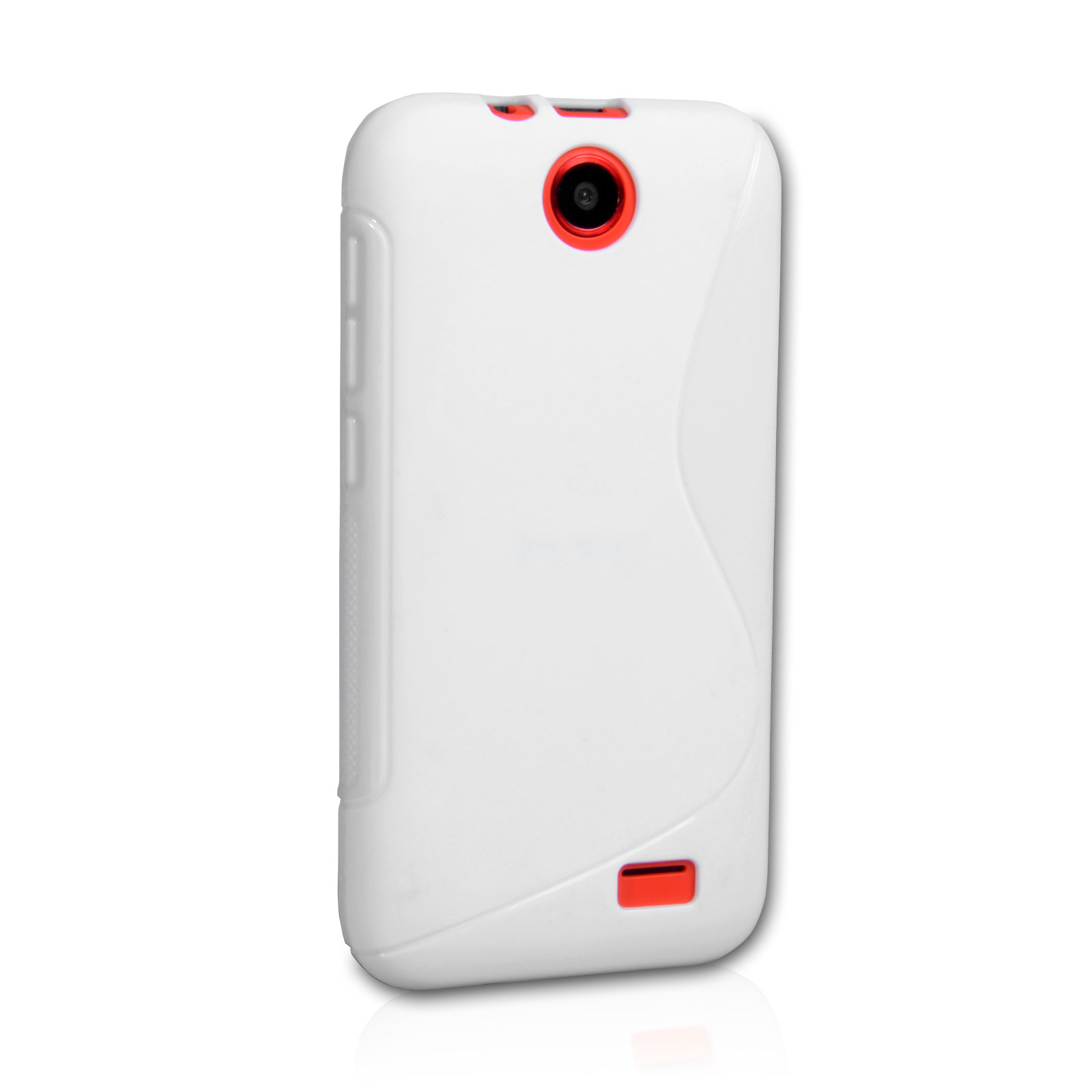 Caseflex HTC Desire 310 Silicone Gel S-Line Case - White