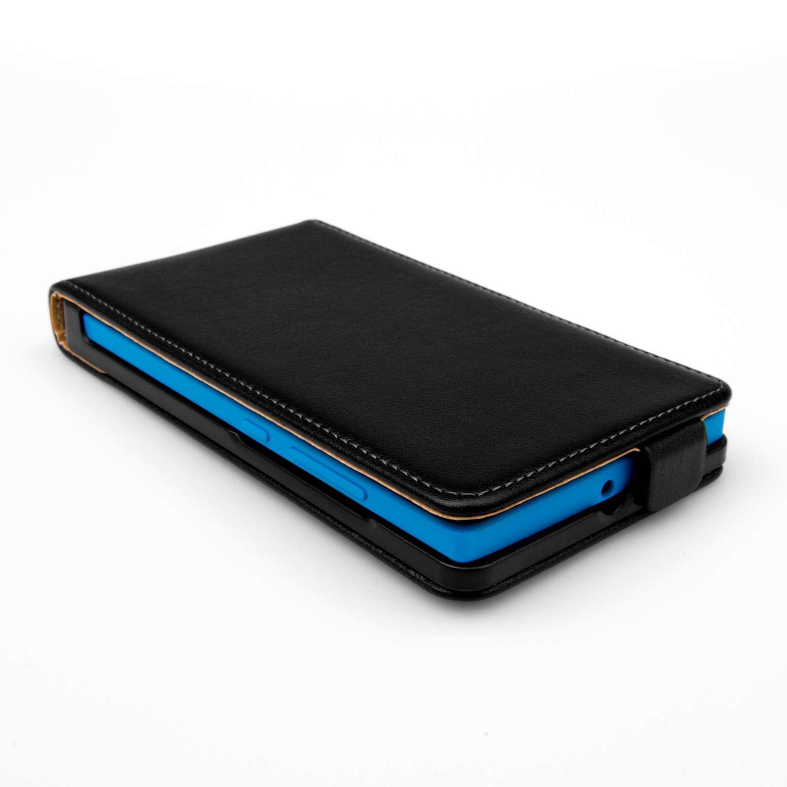 Caseflex Nokia XL Real Leather Flip Case - Black