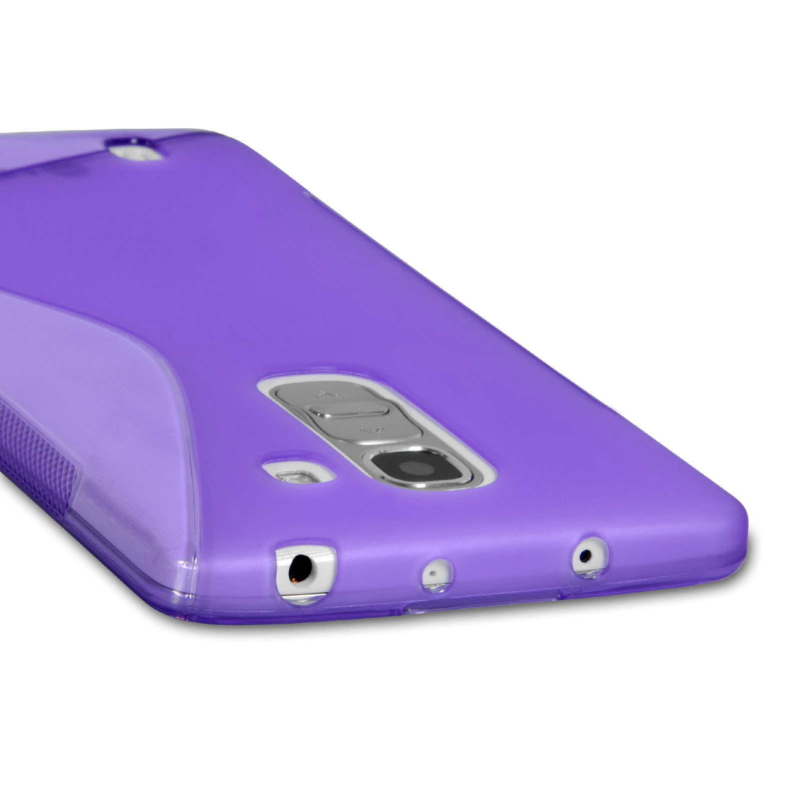 Caseflex LG G Pro 2 Silicone Gel S-Line Case - Purple