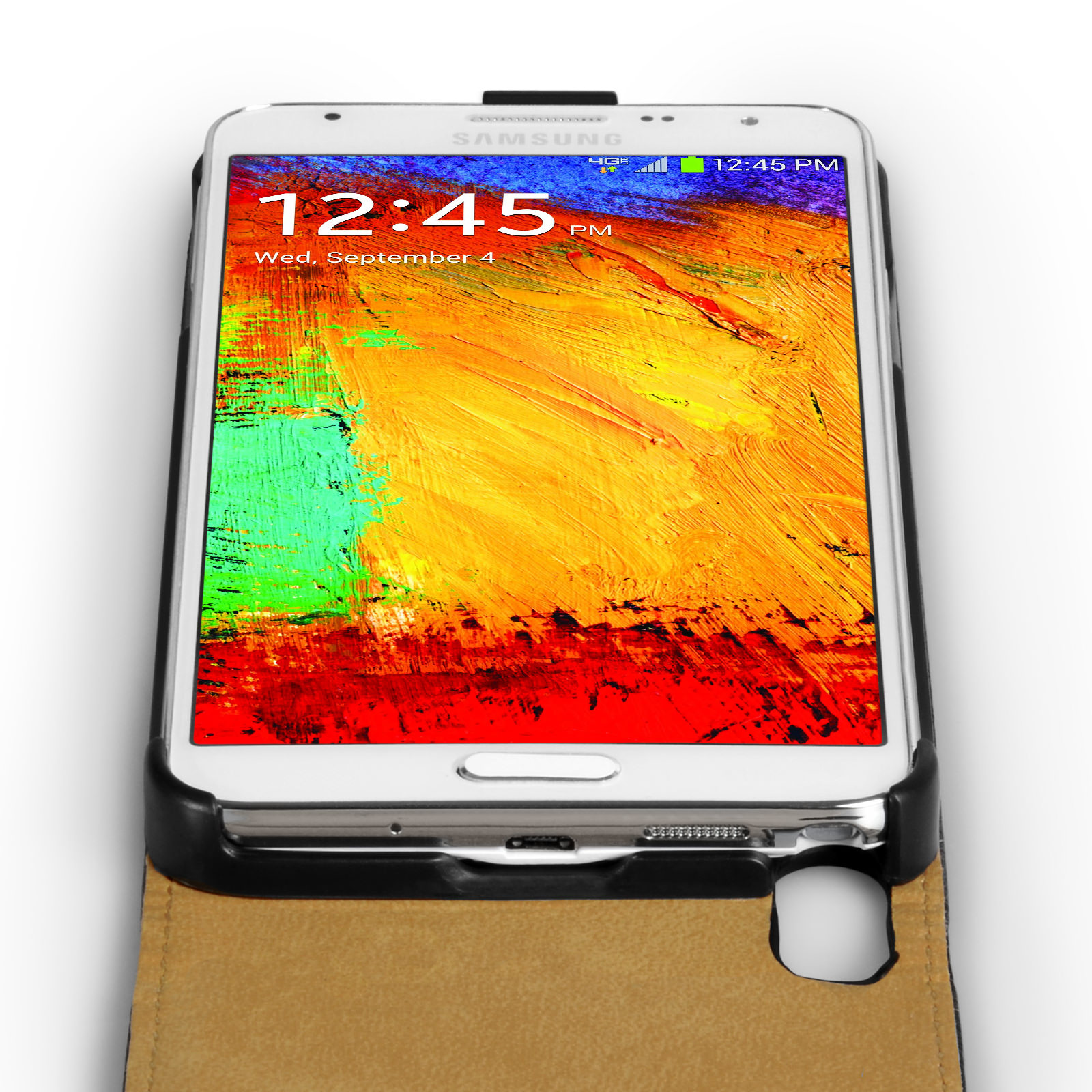 Caseflex Samsung Galaxy Note 3 Neo Real Leather Flip Case 