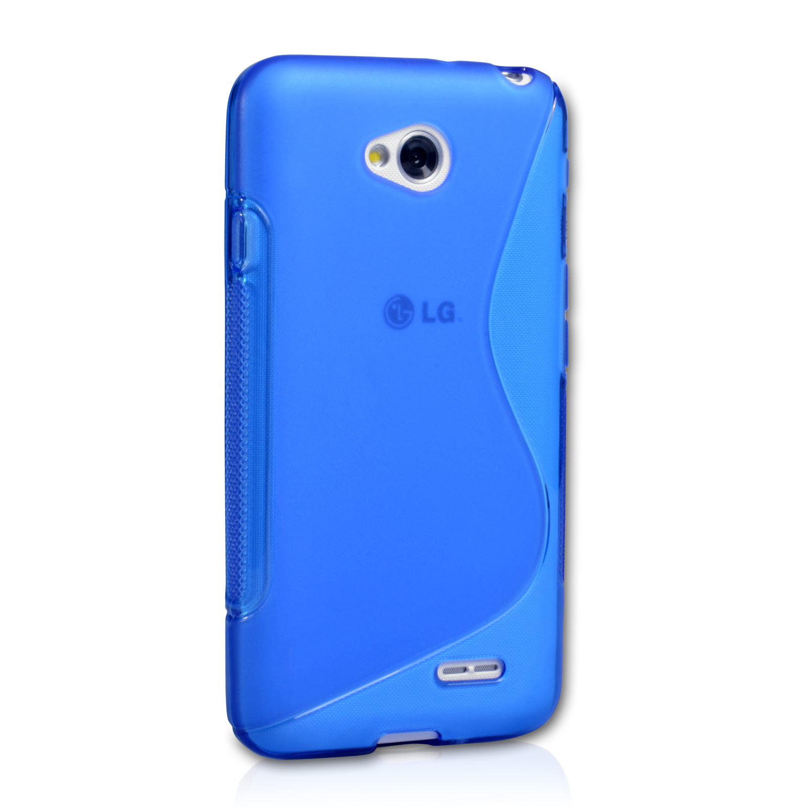 Caseflex LG L70 Silicone Gel S-Line Case - Blue
