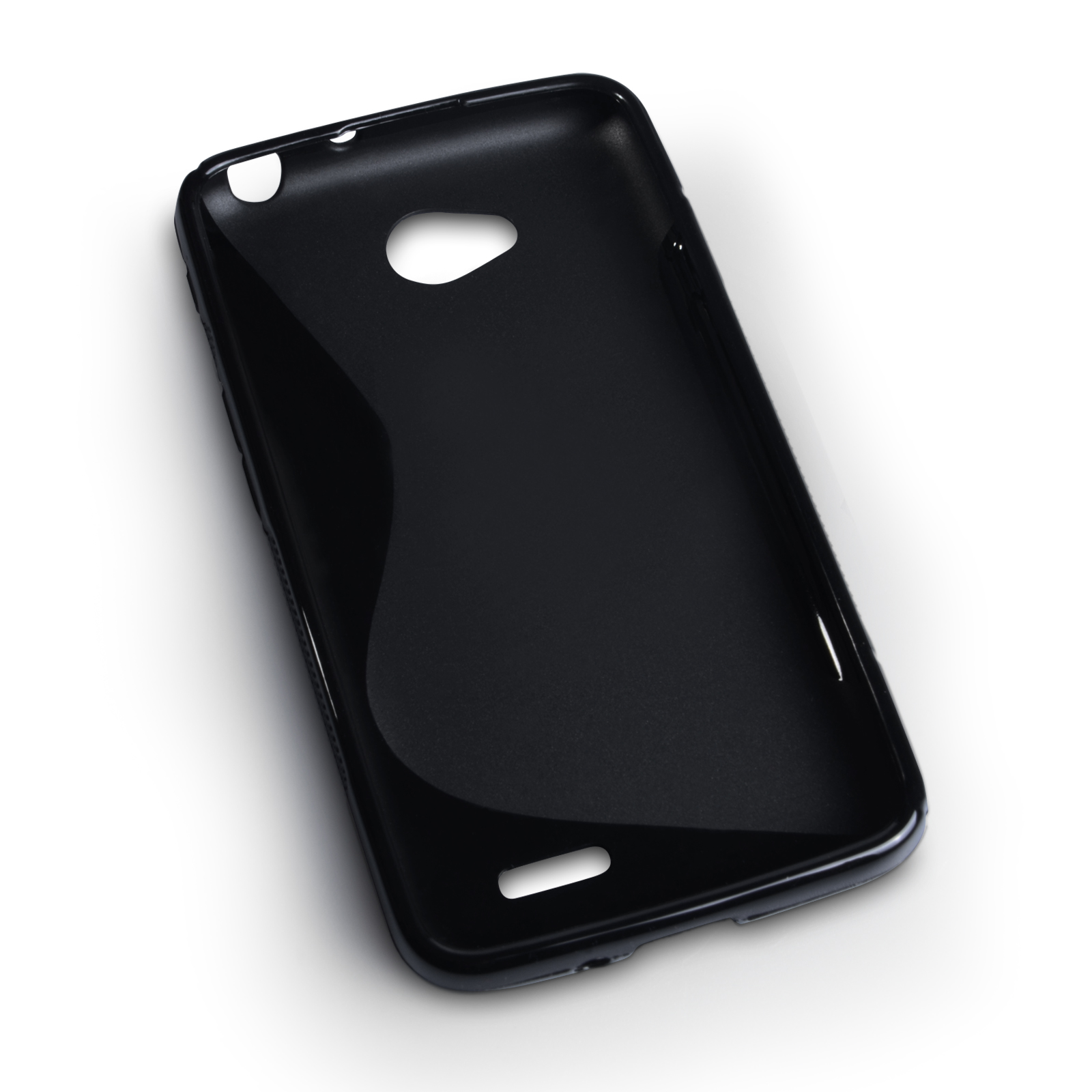 Caseflex LG L70 Silicone Gel S-Line Case - Black