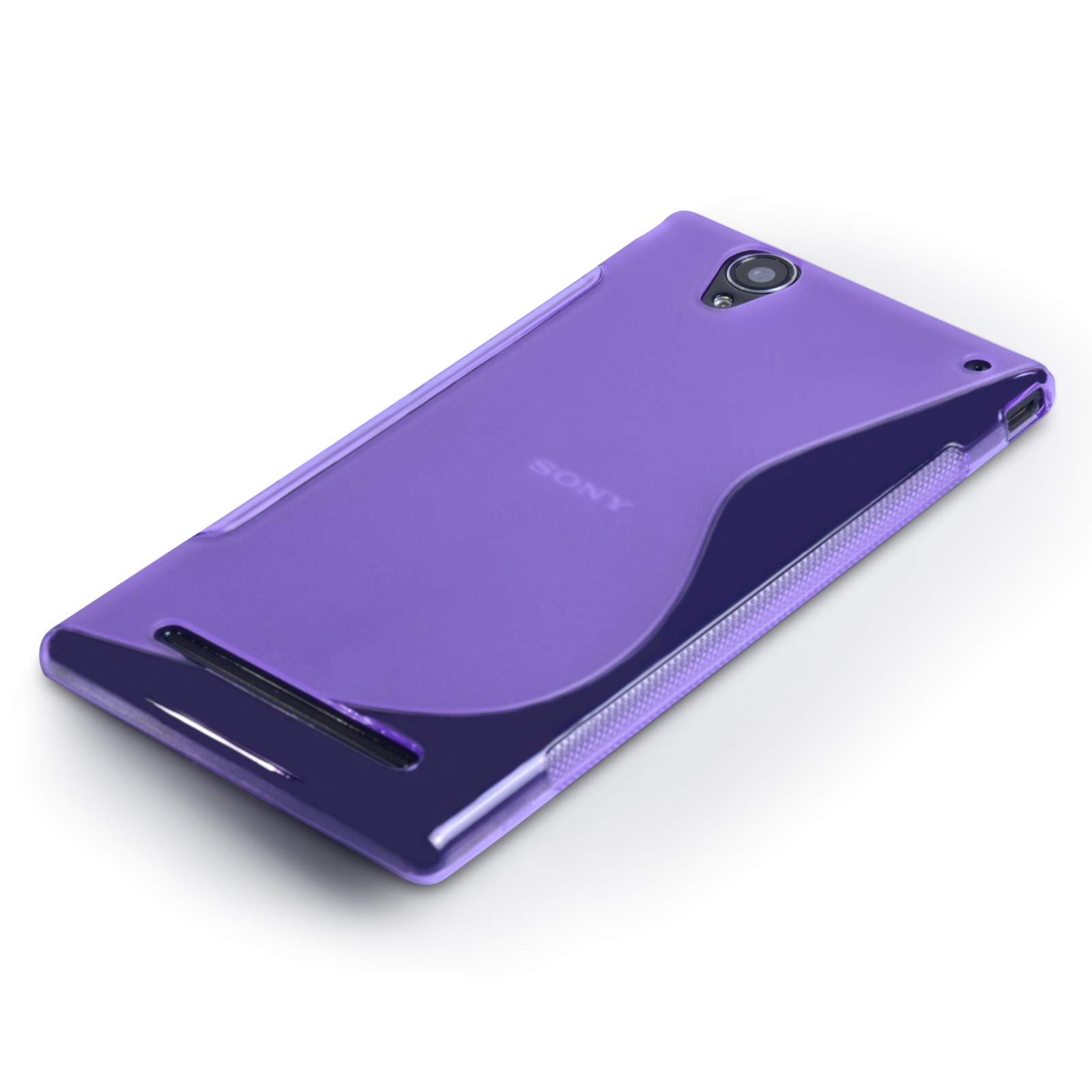 Caseflex Sony Xperia T2 Ultra Silicone Gel S-Line Case - Purple