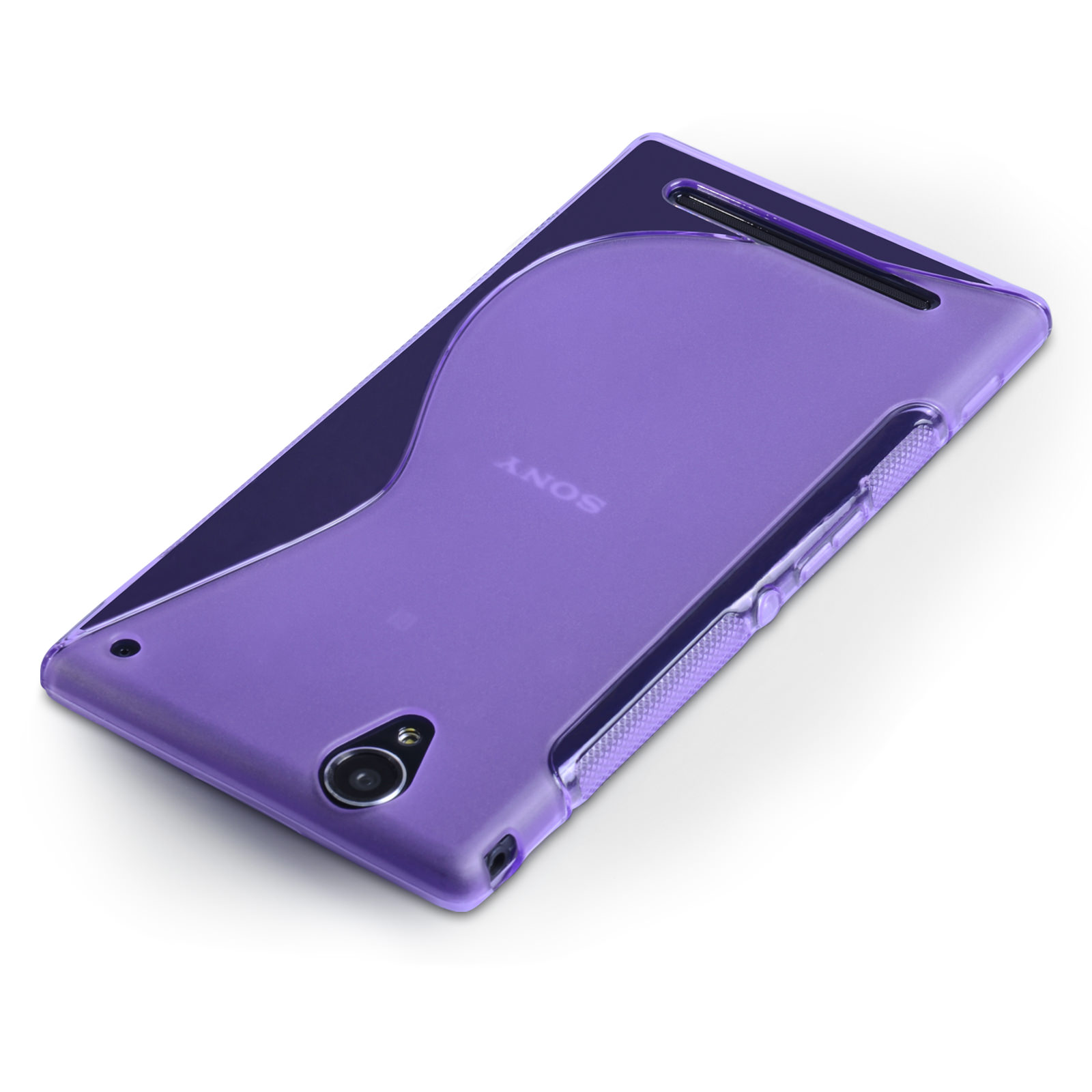 Caseflex Sony Xperia T2 Ultra Silicone Gel S-Line Case - Purple