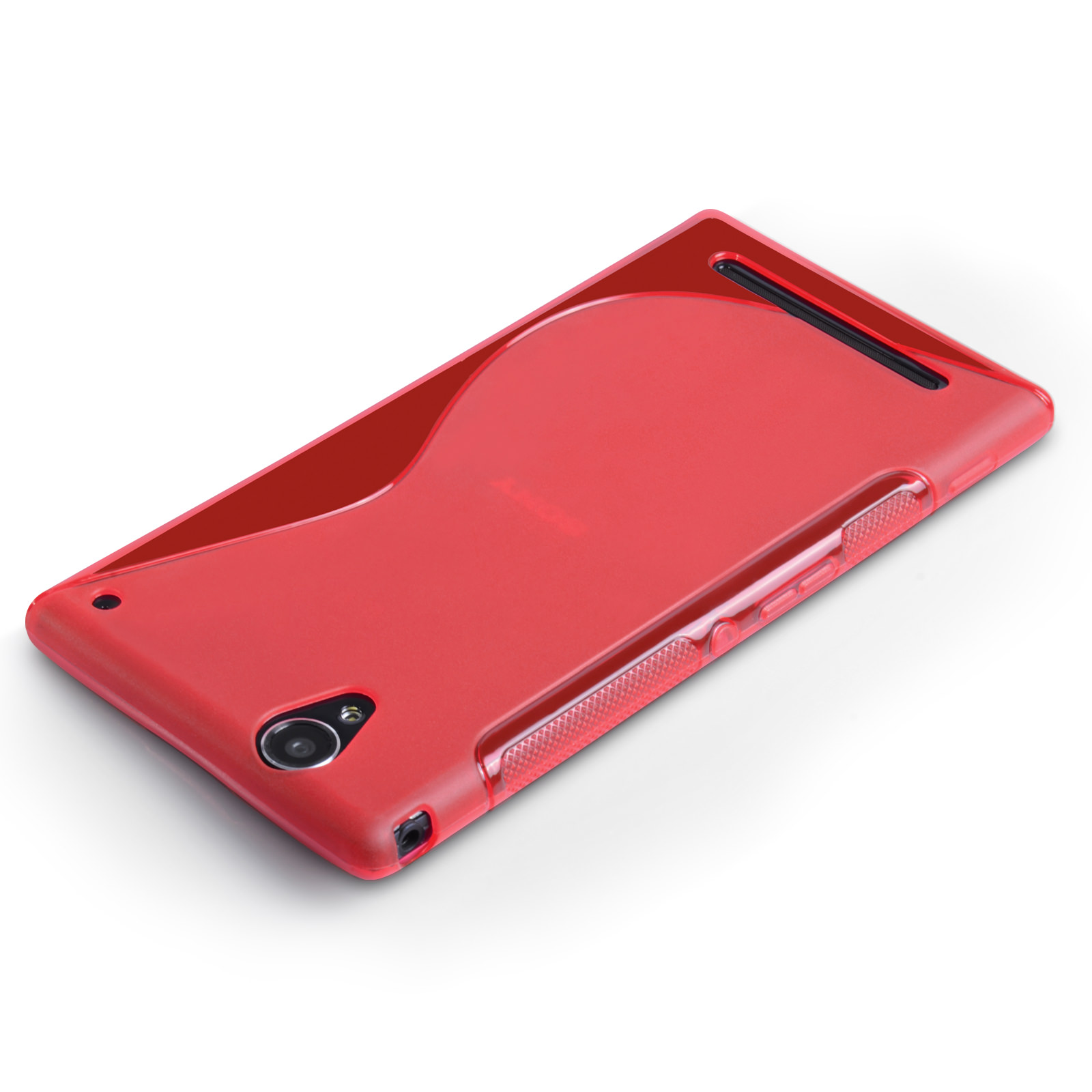 Caseflex Sony Xperia T2 Ultra Silicone Gel S-Line Case - Red