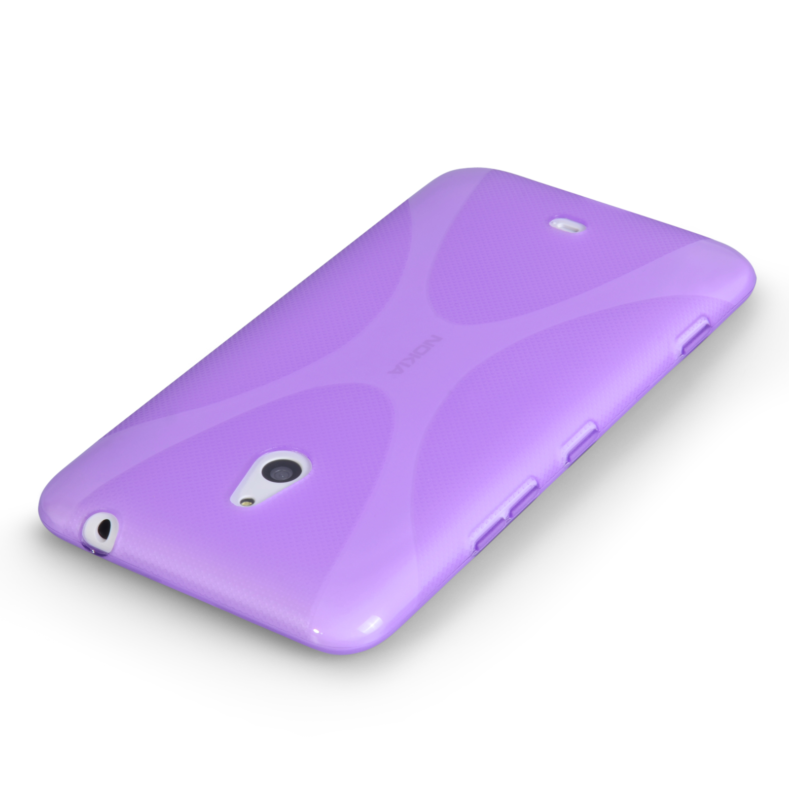 YouSave Accessories Nokia Lumia 1320 Silicone Gel X-Line Case - Purple