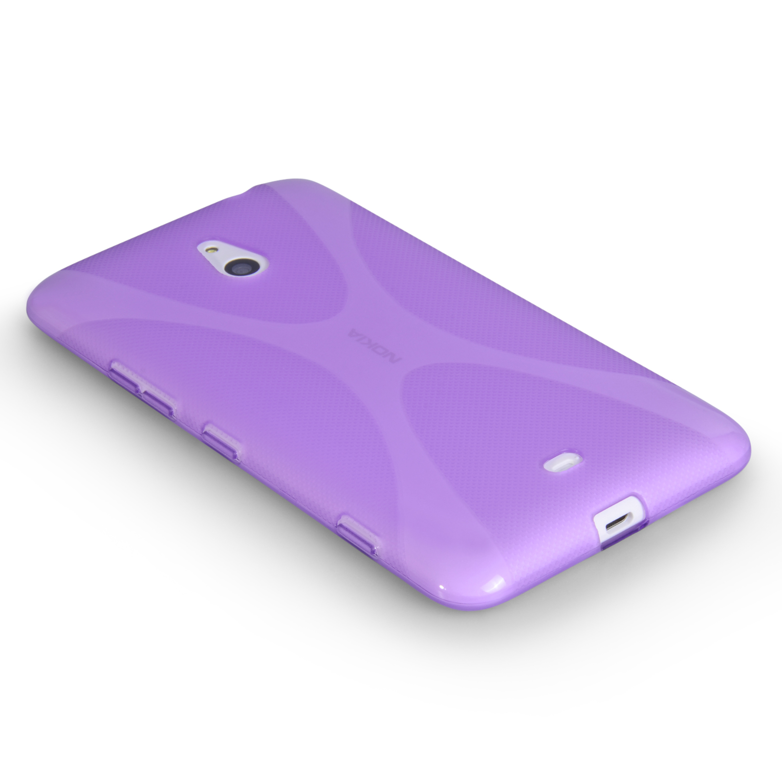 YouSave Accessories Nokia Lumia 1320 Silicone Gel X-Line Case - Purple