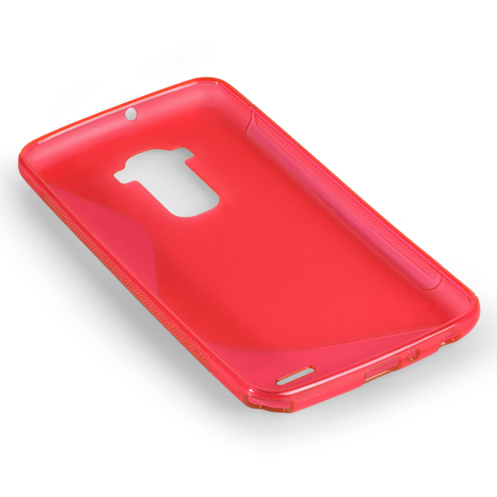Caseflex LG G Flex Silicone Gel S-Line Case - Red