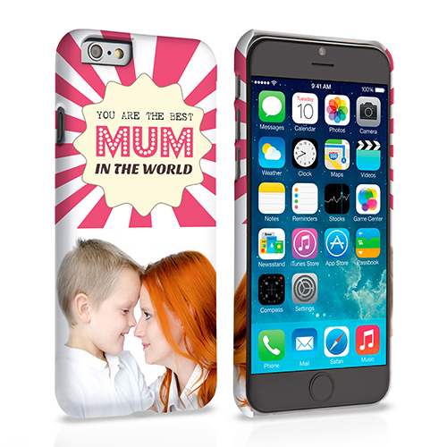 Caseflex iPhone 6 and 6s 'Best Mum in the World’ Personalised Hard Case – Pink 