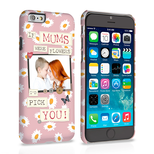 Caseflex iPhone 6 and 6s ‘If Mums Were Flowers’ Personalised Hard Case – Pink  