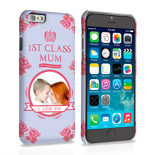 Caseflex iPhone 6 and 6s ‘1st Class Mum’ Vintage Floral Hard Case 