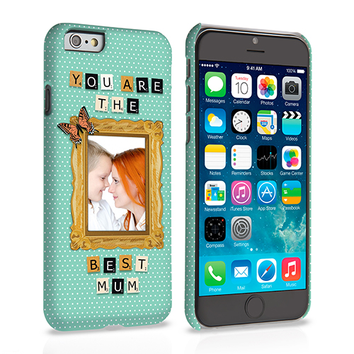 Caseflex iPhone 6 and 6s 'You are the best Mum’ Personalised Hard Case – Blue