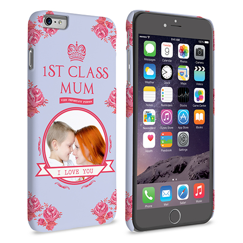 Caseflex iPhone 6 and 6s Plus ‘1st Class Mum’ Vintage Floral Hard Case 