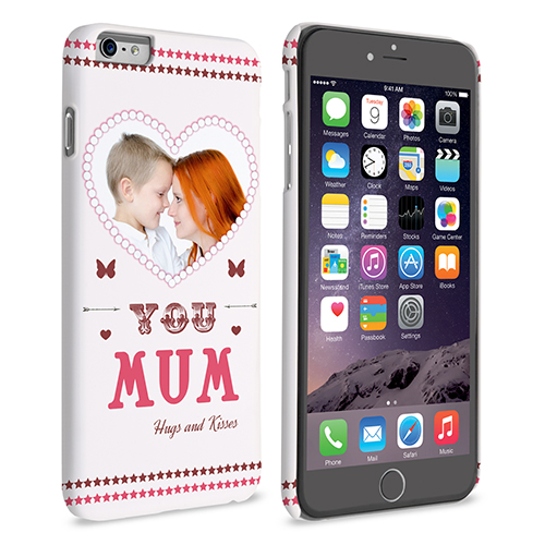 Caseflex iPhone 6 and 6s Plus 'Love You Mum’ Personalised Hard Case – Pink 