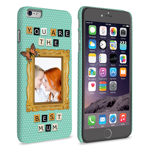 Caseflex iPhone 6 and 6s Plus 'You are the best Mum’ Personalised Hard Case – Blue
