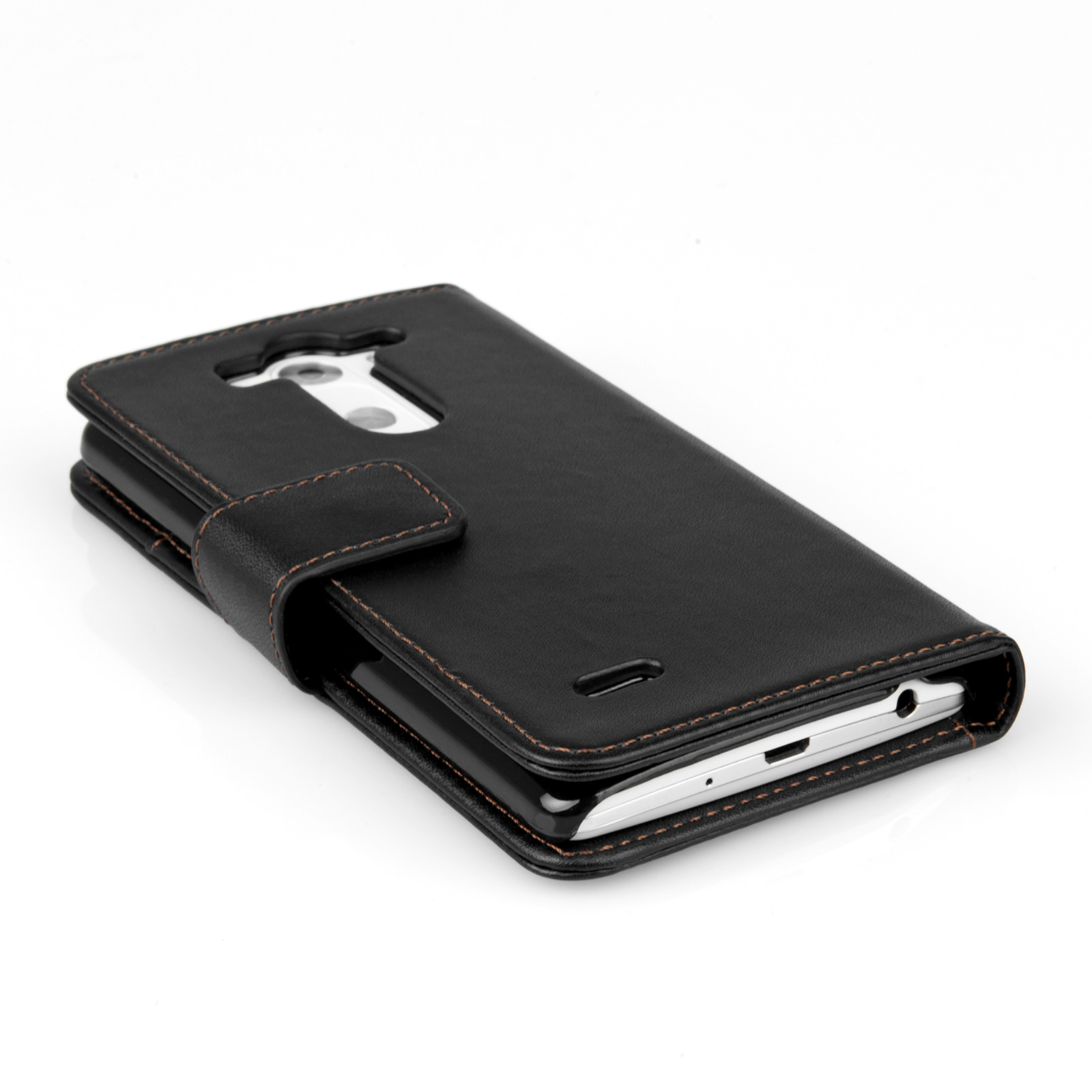 YouSave LG G3 S Leather-Effect Wallet Case - Black