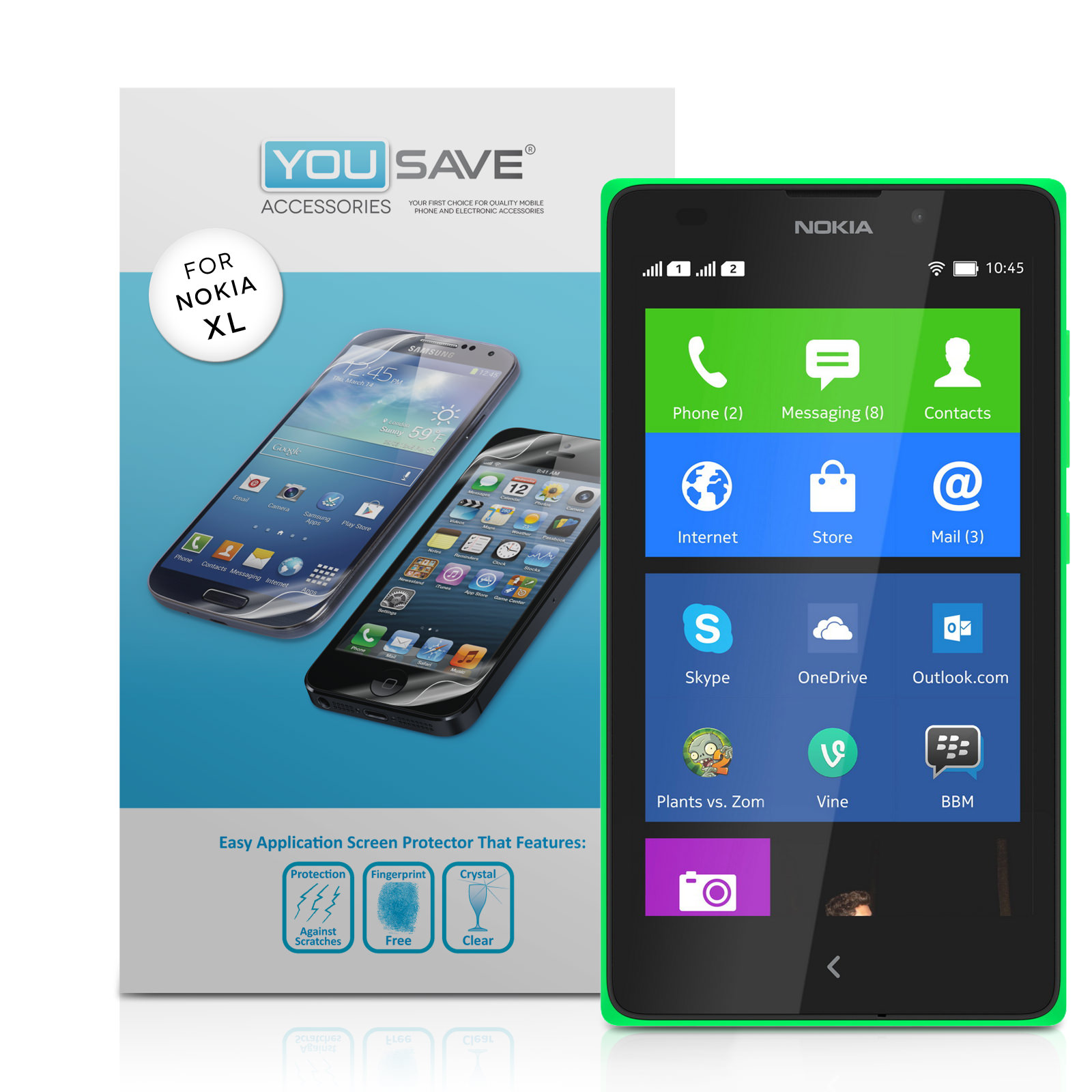 YouSave Accessories Nokia XL Screen Protectors x3