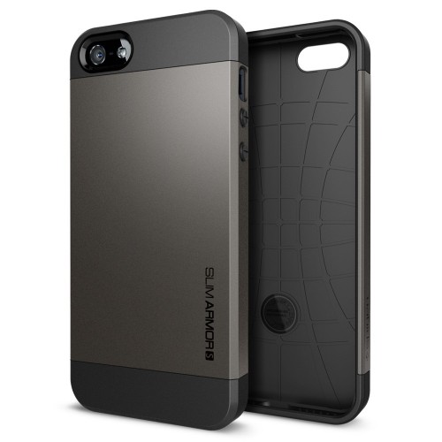 Spigen SGP iPhone 5S/5 Case Slim Armor S - Gunmetal