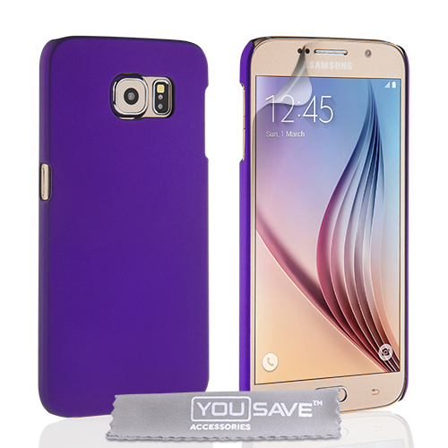YouSave Accessories Samsung Galaxy S6 Hard Hybrid Case - Purple