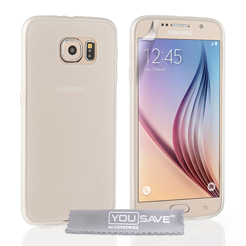 YouSave Accessories Samsung Galaxy S6 Silicone Gel Case - Clear