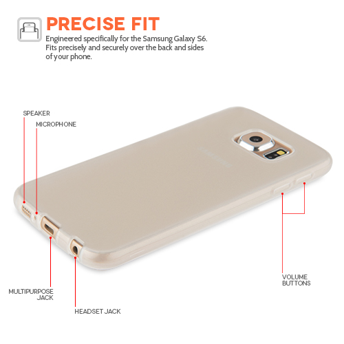 YouSave Accessories Samsung Galaxy S6 Silicone Gel Case - Clear