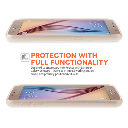 YouSave Accessories Samsung Galaxy S6 Silicone Gel Case - Clear