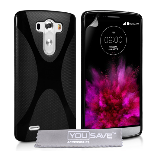 YouSave Accessories LG G4 Silicone Gel X-Line Case - Black