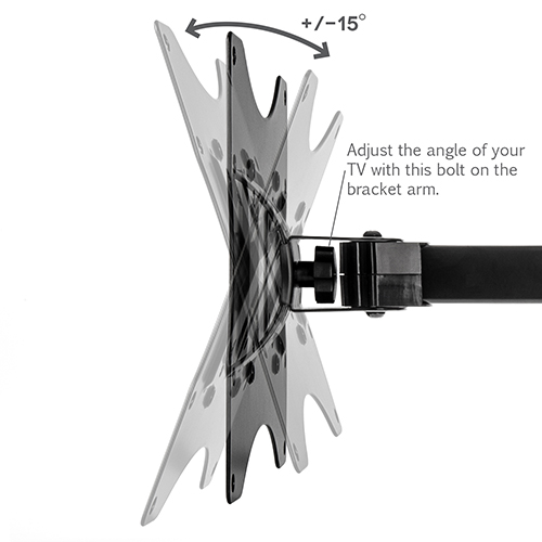 Yousave Accessories Tech TV Bracket  - Small Swivel Wall Mount