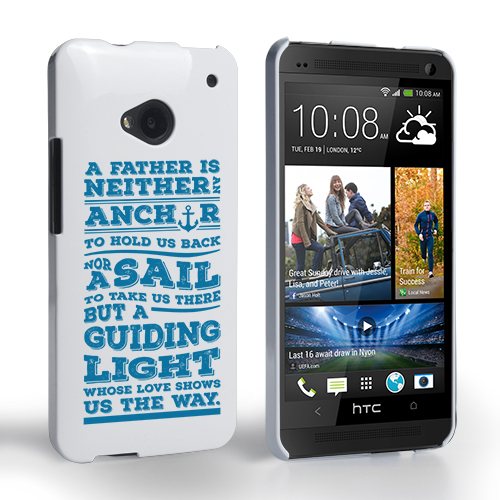 Caseflex Father Sail Quote HTC One Case