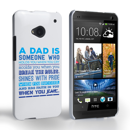 Caseflex Definition of a Dad Quote HTC One Case 