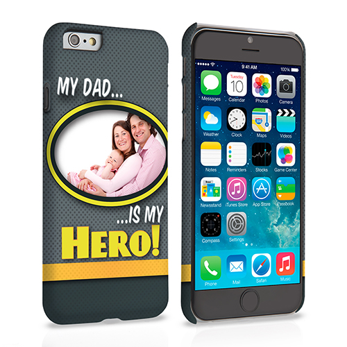 My Dad, My Hero Customised Photo iPhone 6 and 6s Case - Grey